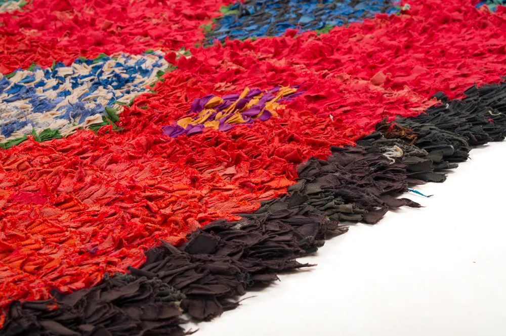 Marokkansk Boucherouite-teppe 290 x 150 cm