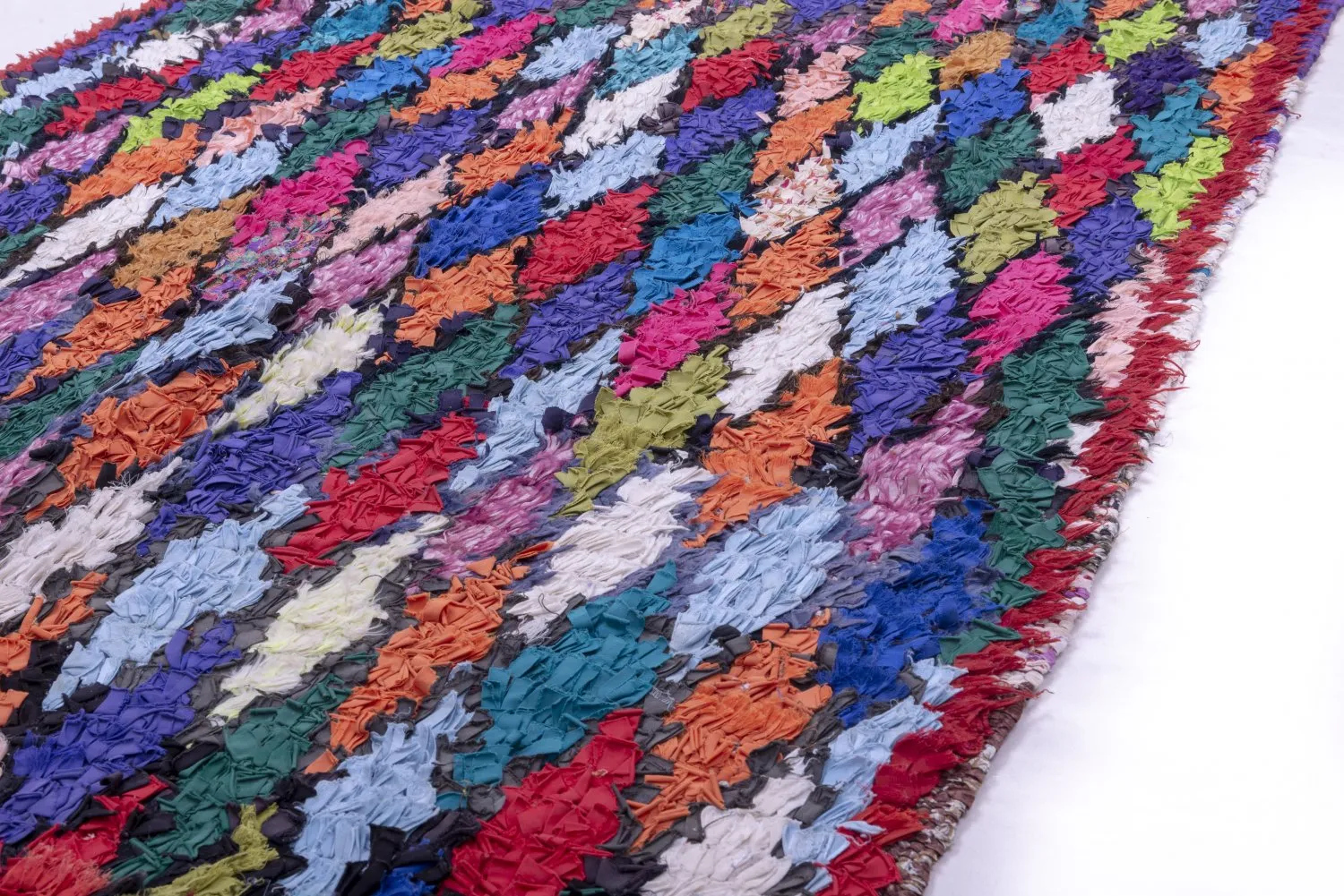Marokkansk Boucherouite-teppe 230 x 115 cm