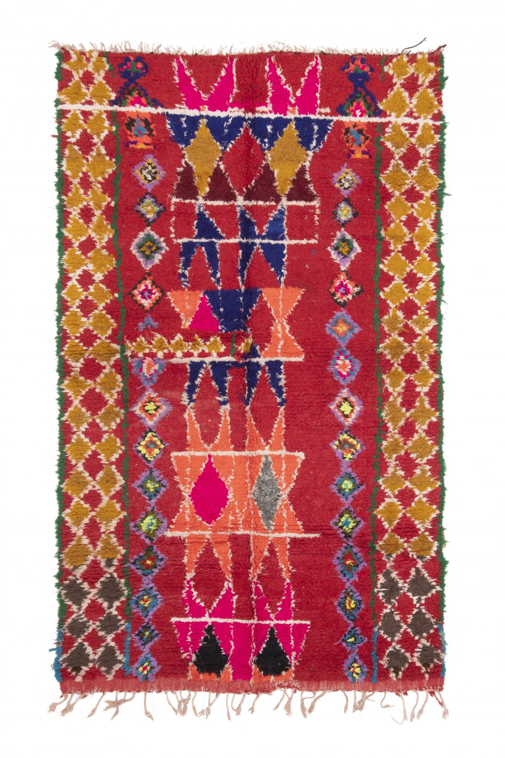 Marokkansk Boucherouite-teppe 255 x 150 cm