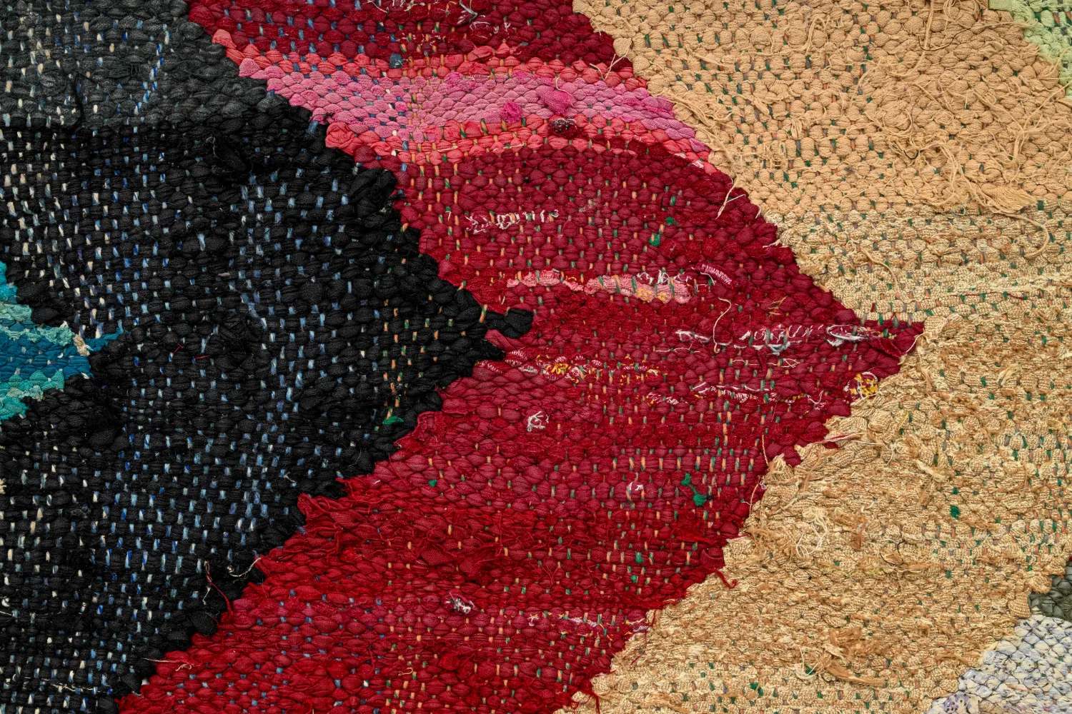 Marokkansk Boucherouite-teppe 150 x 300 cm