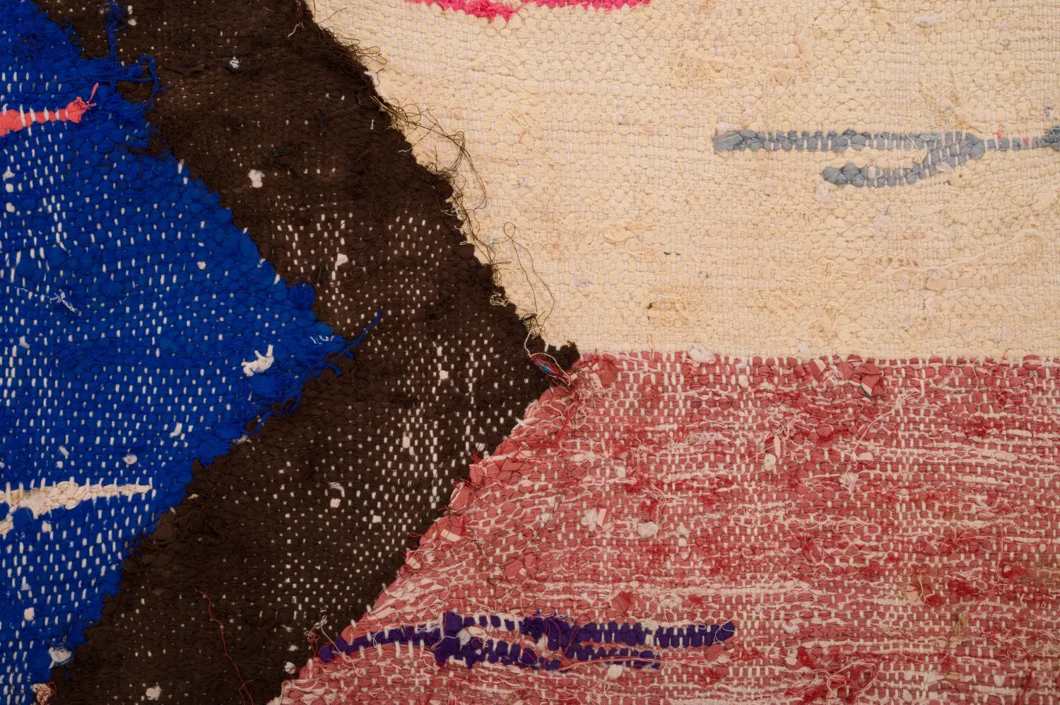 Marokkansk Boucherouite-teppe 125 x 240 cm