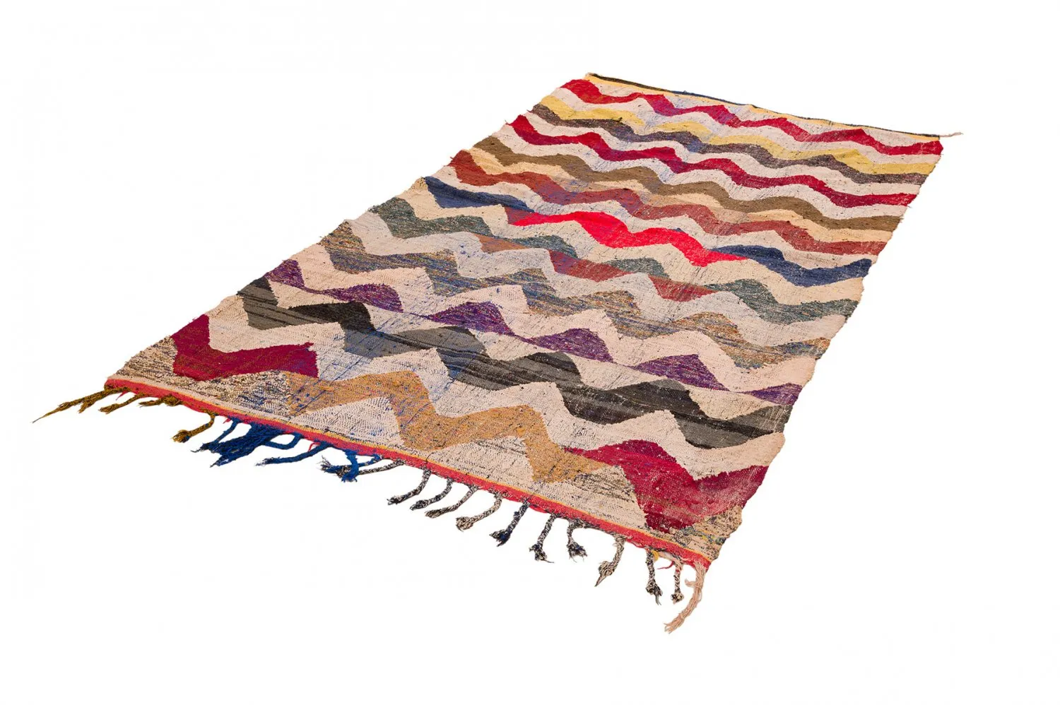 Marokkansk Boucherouite-teppe 150 x 285 cm