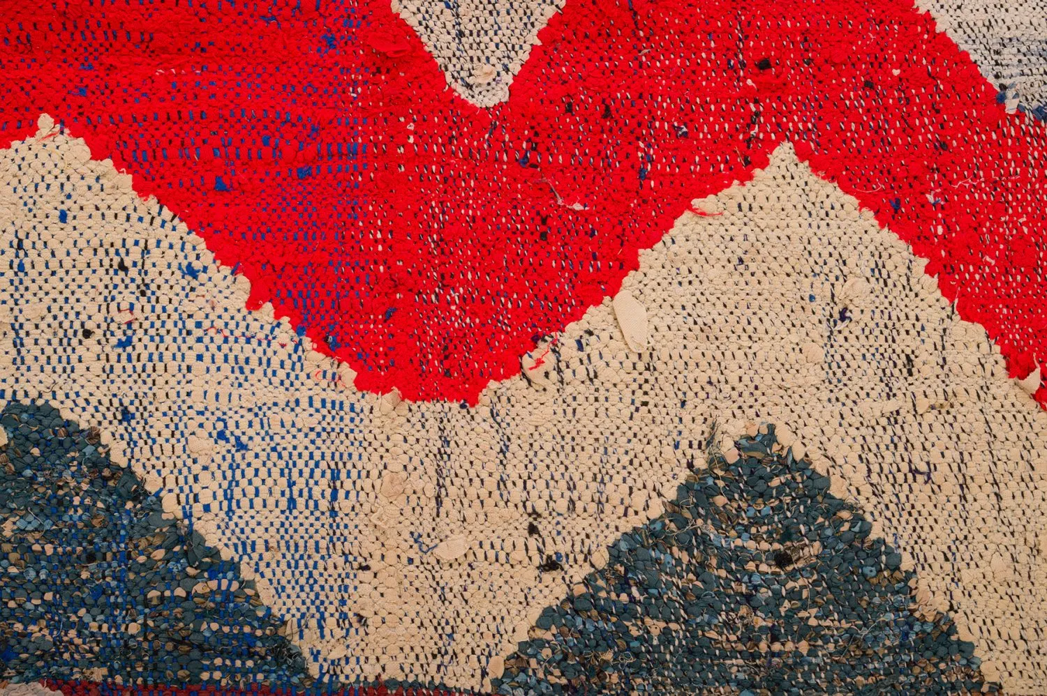 Marokkansk Boucherouite-teppe 150 x 285 cm