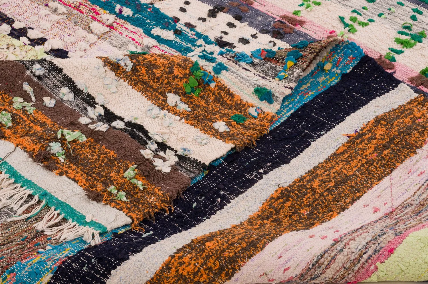 Marokkansk Boucherouite-teppe 150 x 280 cm