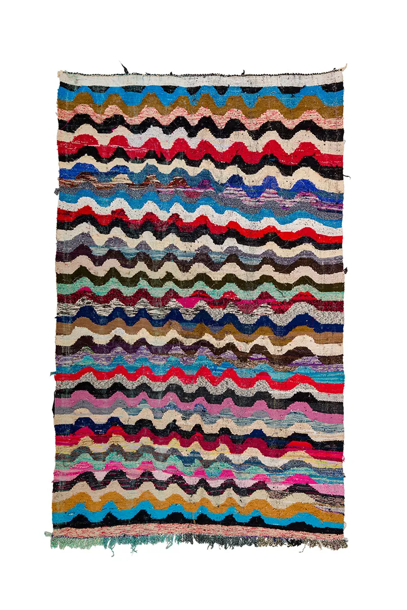 Marokkansk Boucherouite-teppe 170 x 270 cm