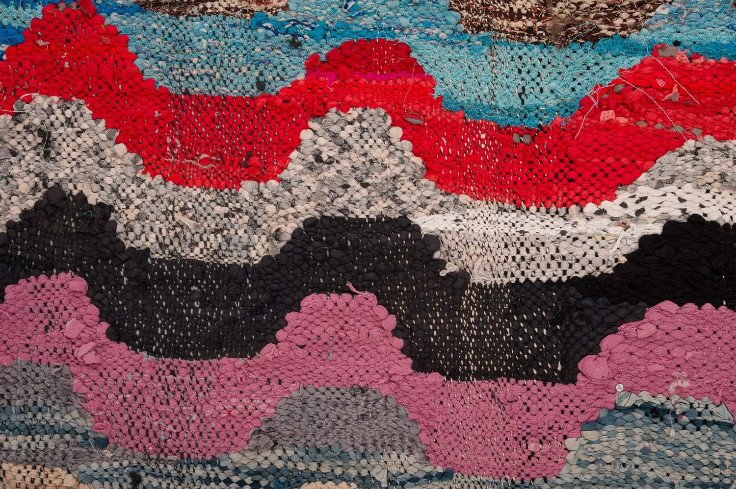 Marokkansk Boucherouite-teppe 170 x 270 cm