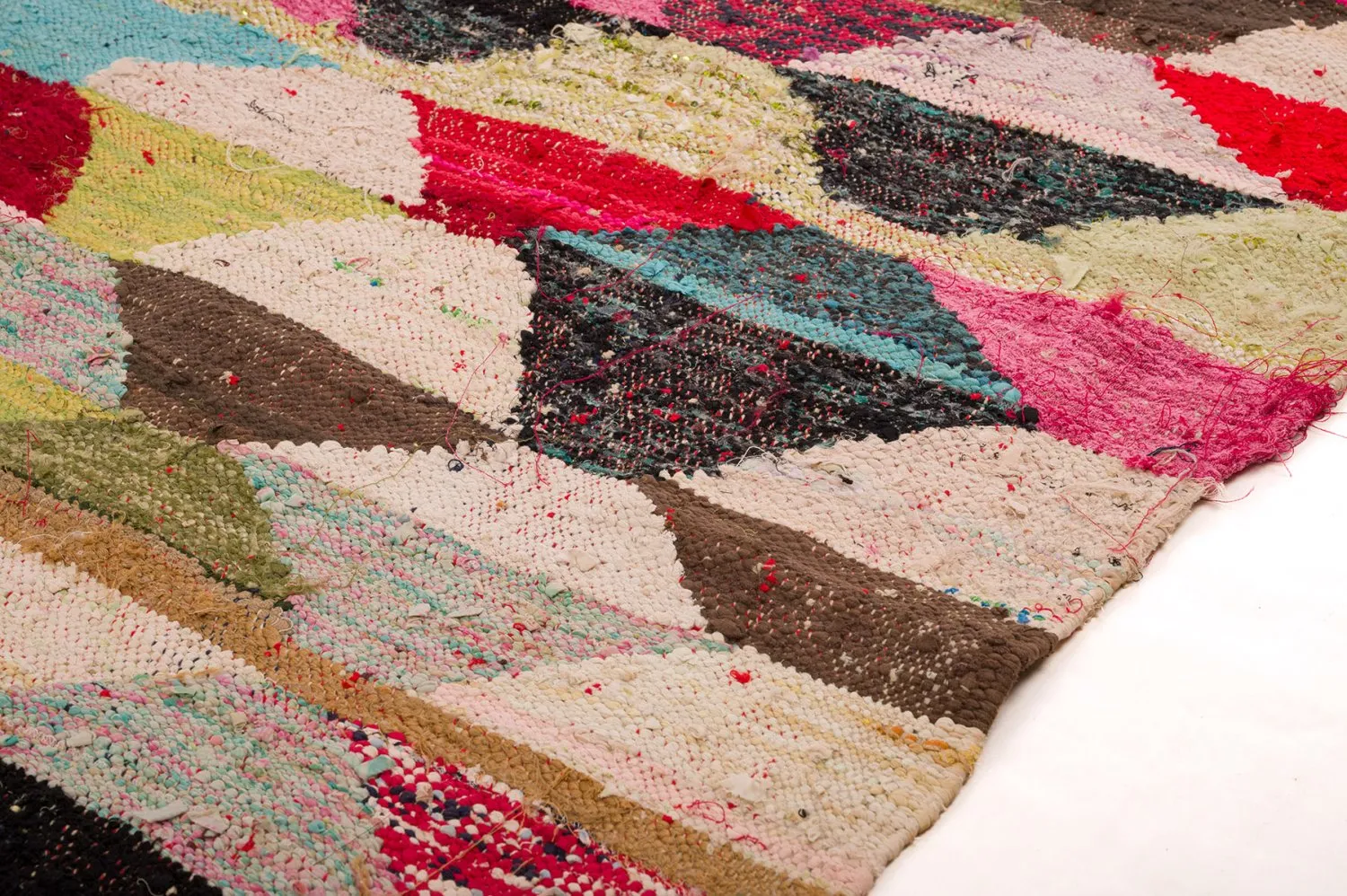 Marokkansk Boucherouite-teppe 155 x 290 cm