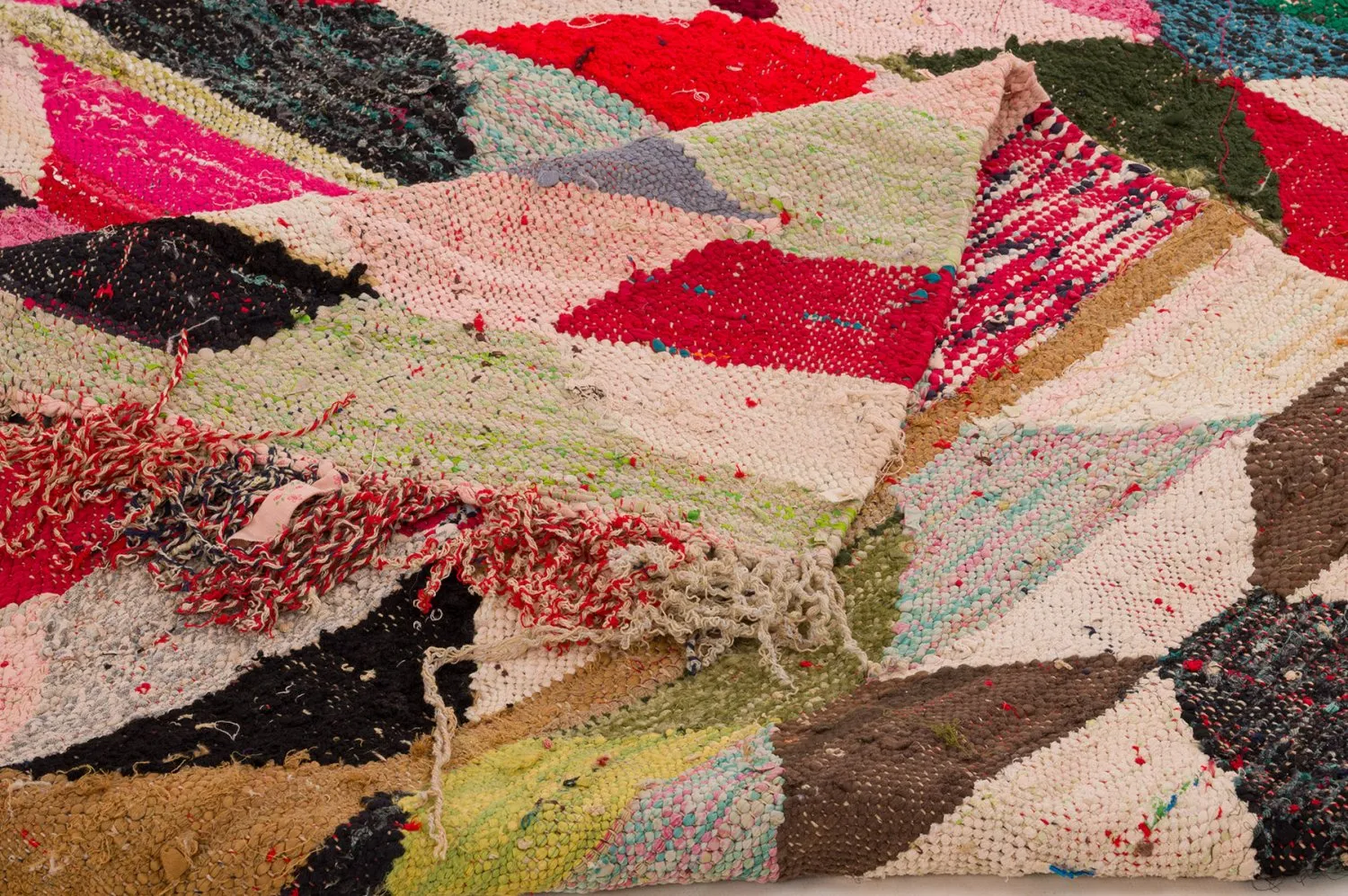 Marokkansk Boucherouite-teppe 155 x 290 cm