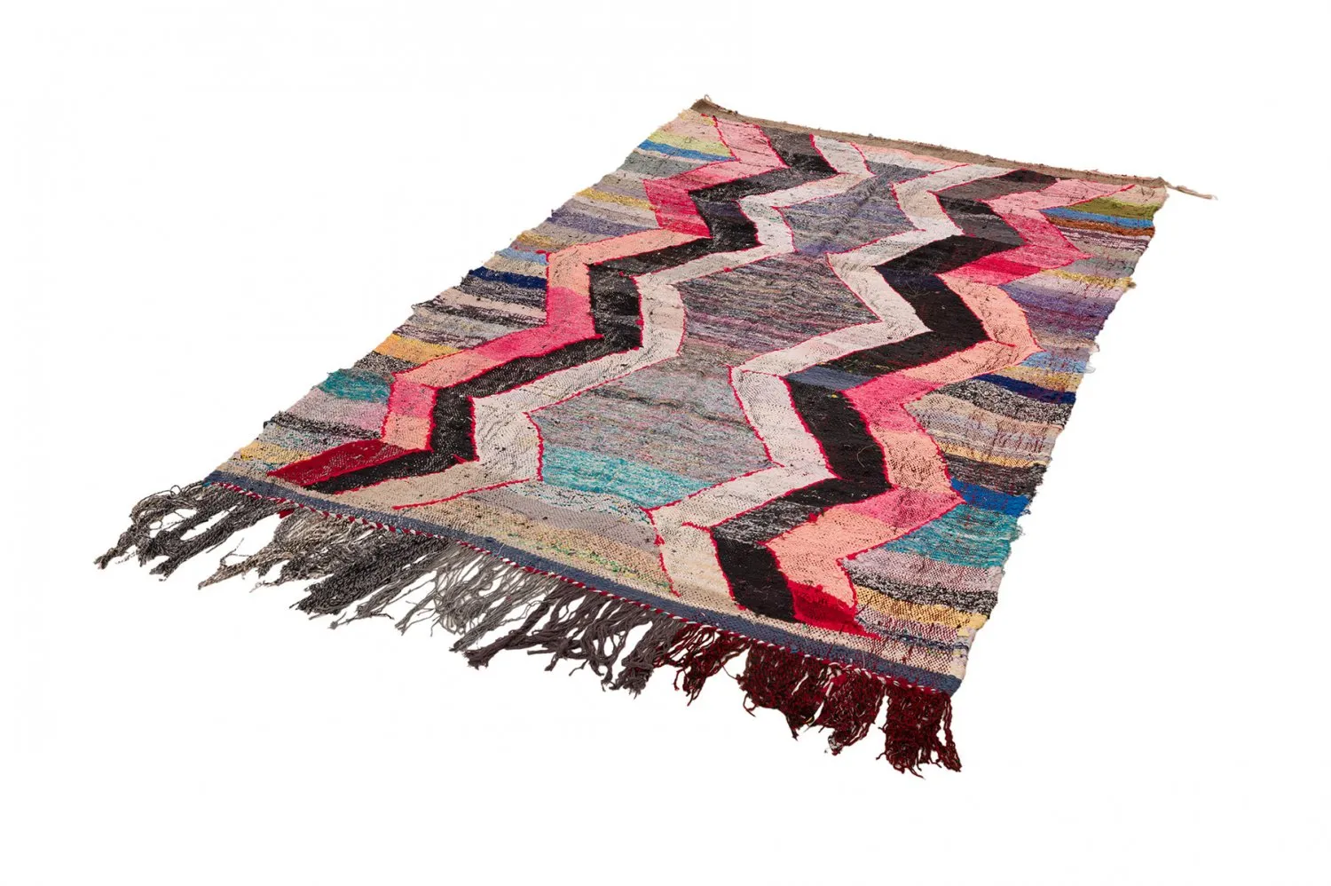 Marokkansk Boucherouite-teppe 150 x 260 cm