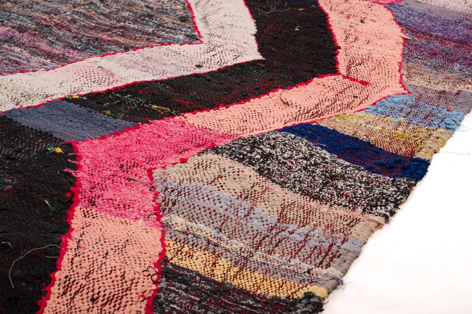 Marokkansk Boucherouite-teppe 150 x 260 cm