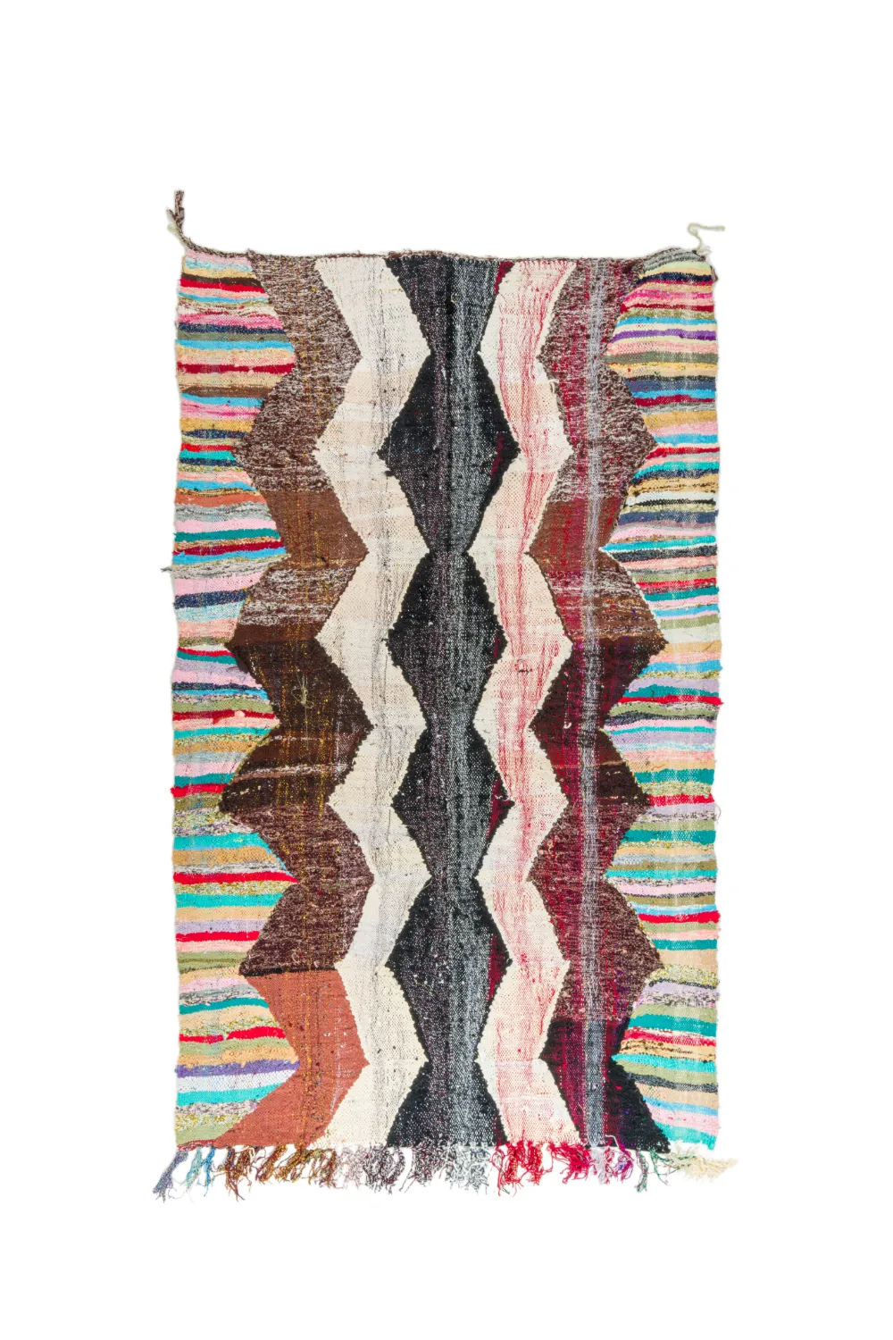 Marokkansk Boucherouite-teppe 140 x 230 cm