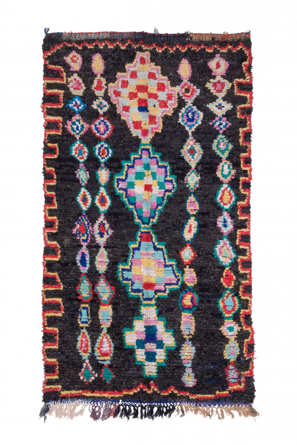 Marokkansk Boucherouite-teppe 265 x 145 cm