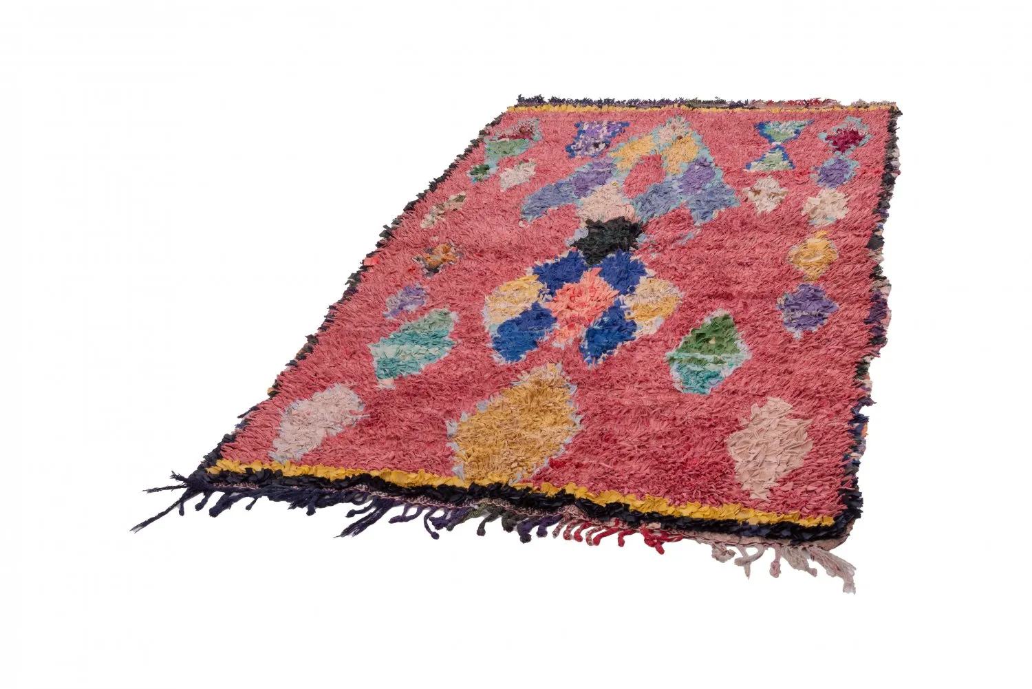 Marokkansk Boucherouite-teppe 325 x 130 cm