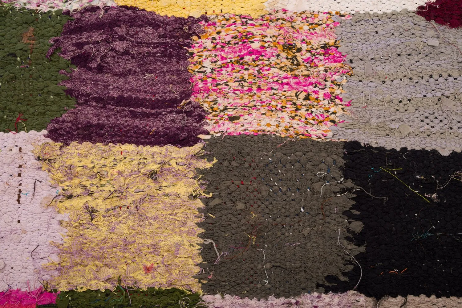 Marokkansk Boucherouite-teppe 135 x 275 cm