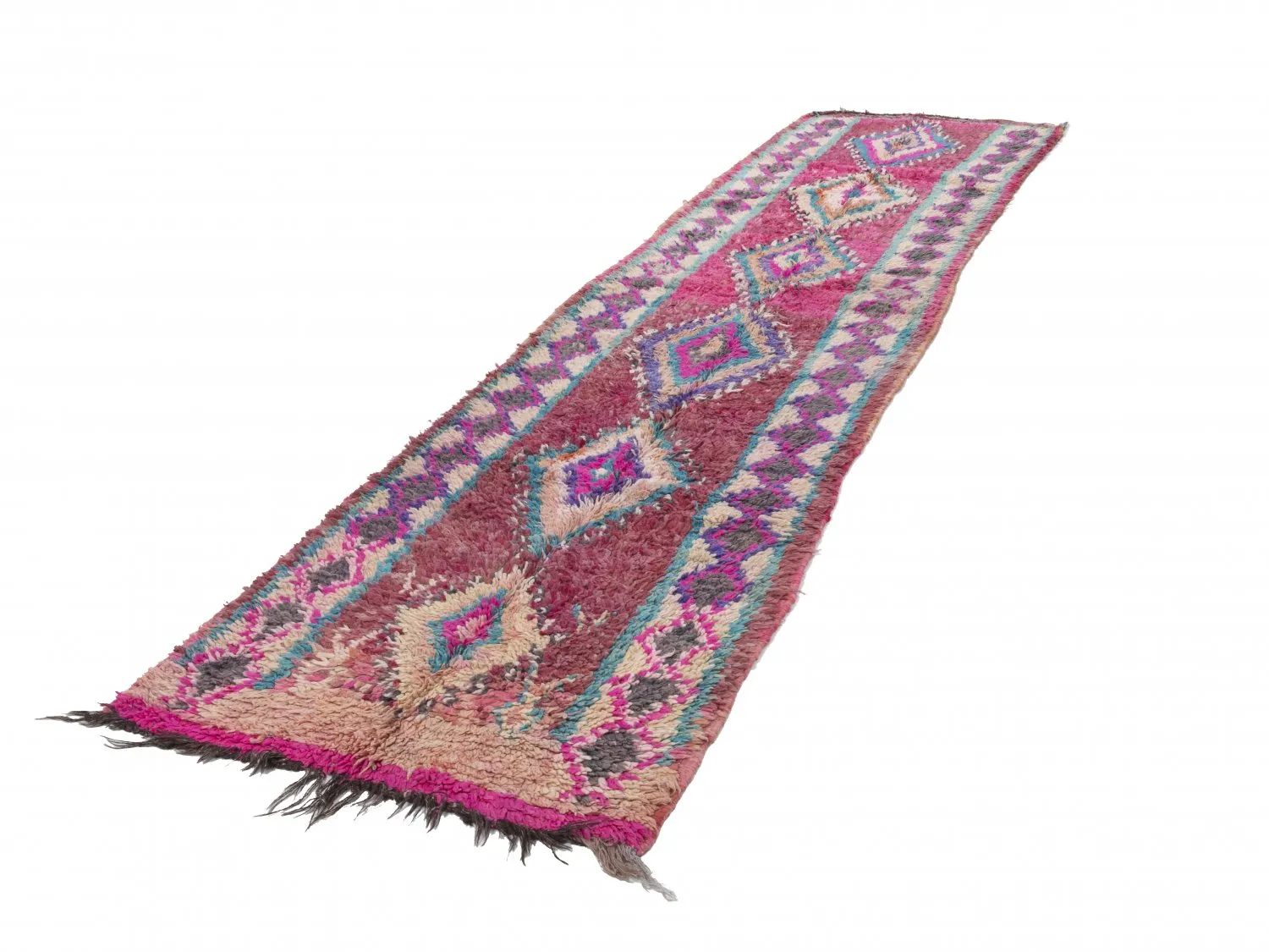 Kelim-teppe Marokkansk Azilal 400 x 110 cm