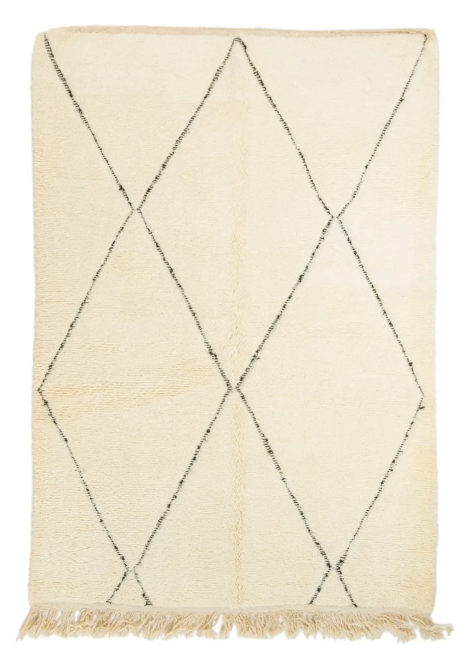 Kelim-teppe Marokkansk Beni Ourain 155 x 250 cm