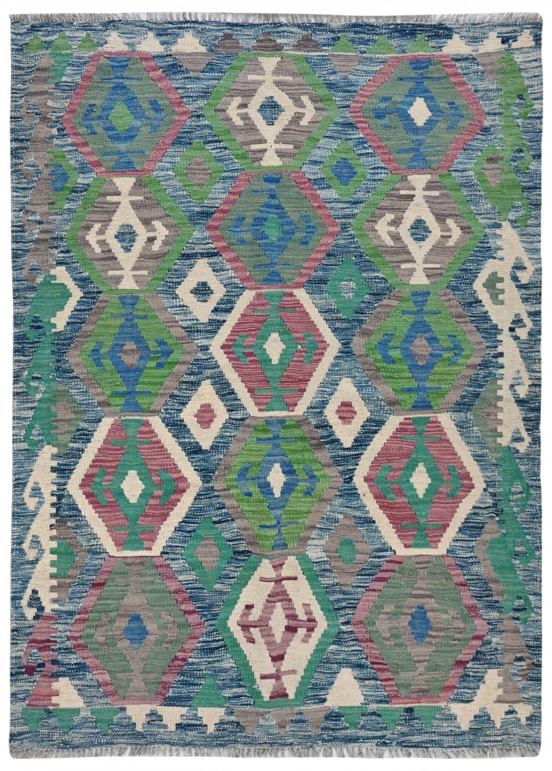 Kelim-teppe Afghansk 169 x 124 cm