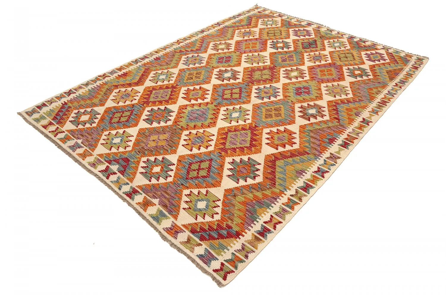 Orientalsk kelimteppe 252 x 177 cm