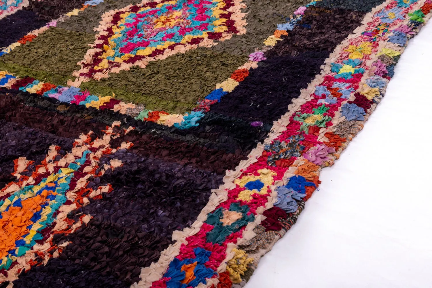 Marokkansk Boucherouite-teppe 280 x 130 cm