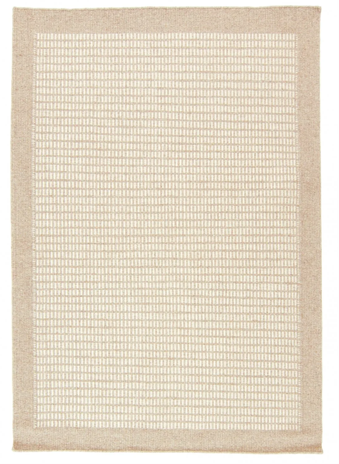 Ullteppe - Luxor (beige/hvit)