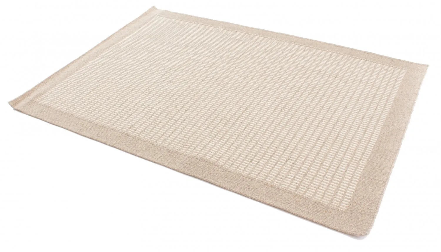Ullteppe - Luxor (beige/hvit)