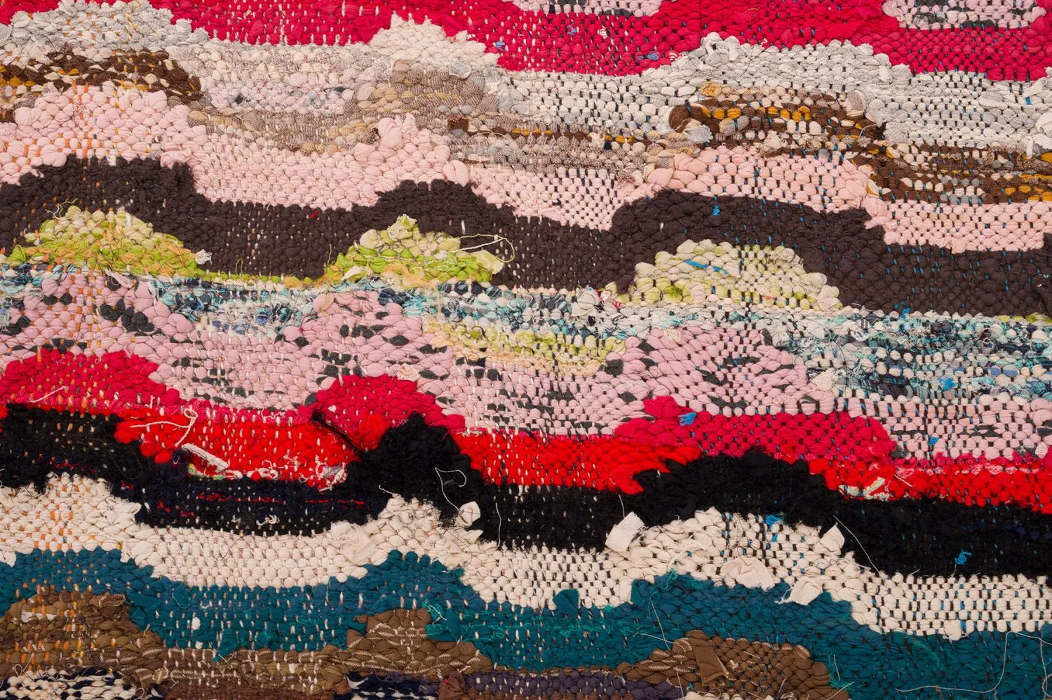 Marokkansk Boucherouite-teppe 150 x 305 cm