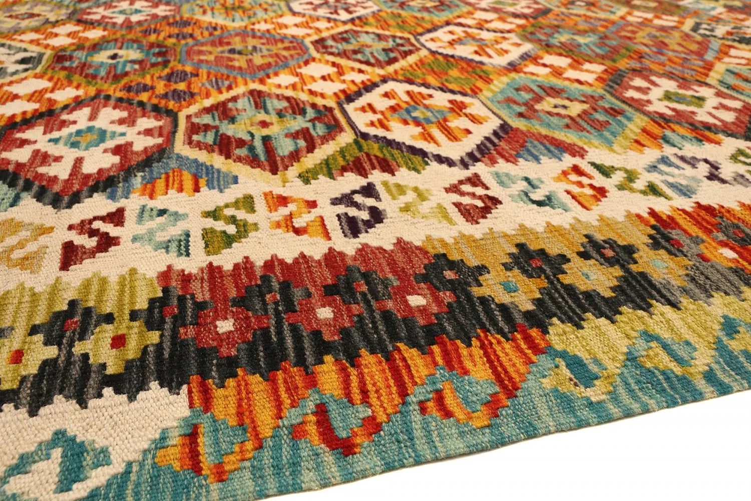 Orientalsk kelimteppe 194 x 145 cm