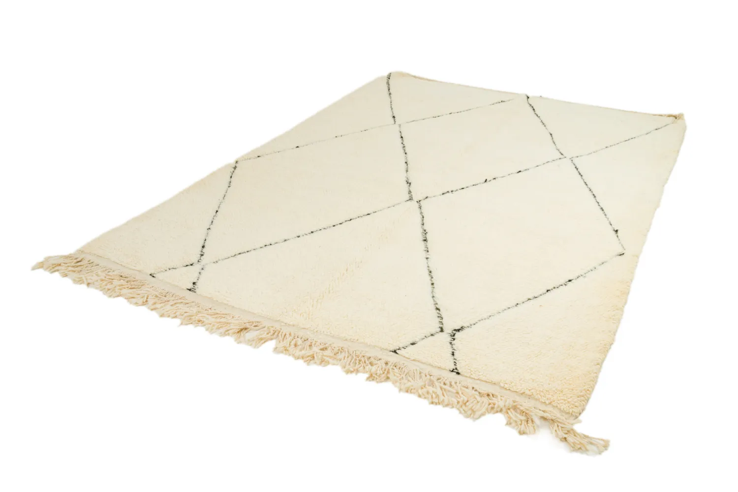 Kelim-teppe Marokkansk Beni Ourain 155 x 250 cm