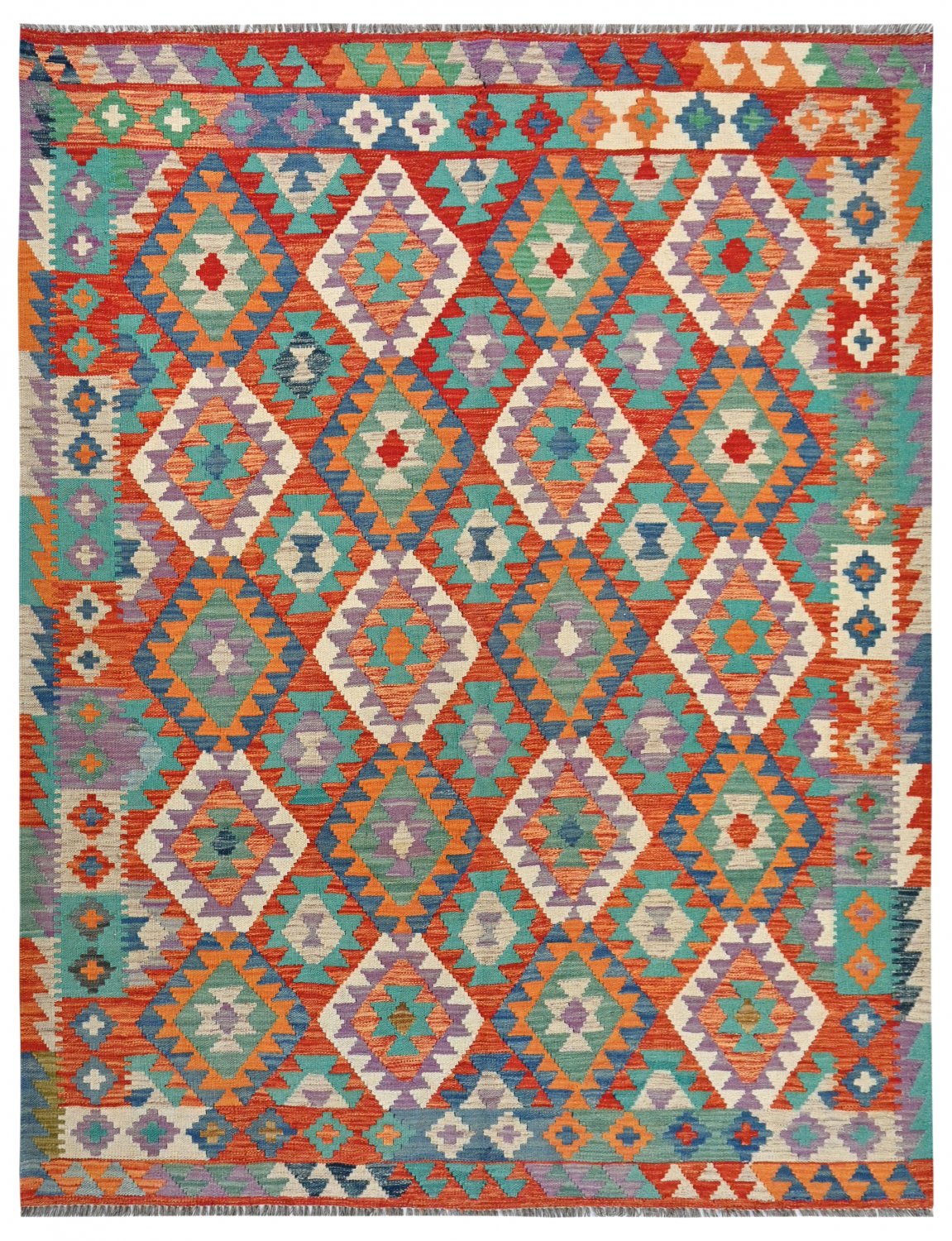 Kelim-teppe Afghansk 243 x 185 cm