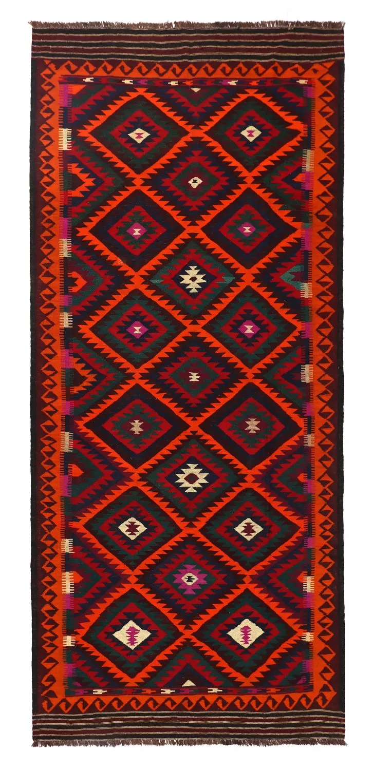 Orientalsk kelimteppe 379 x 173 cm