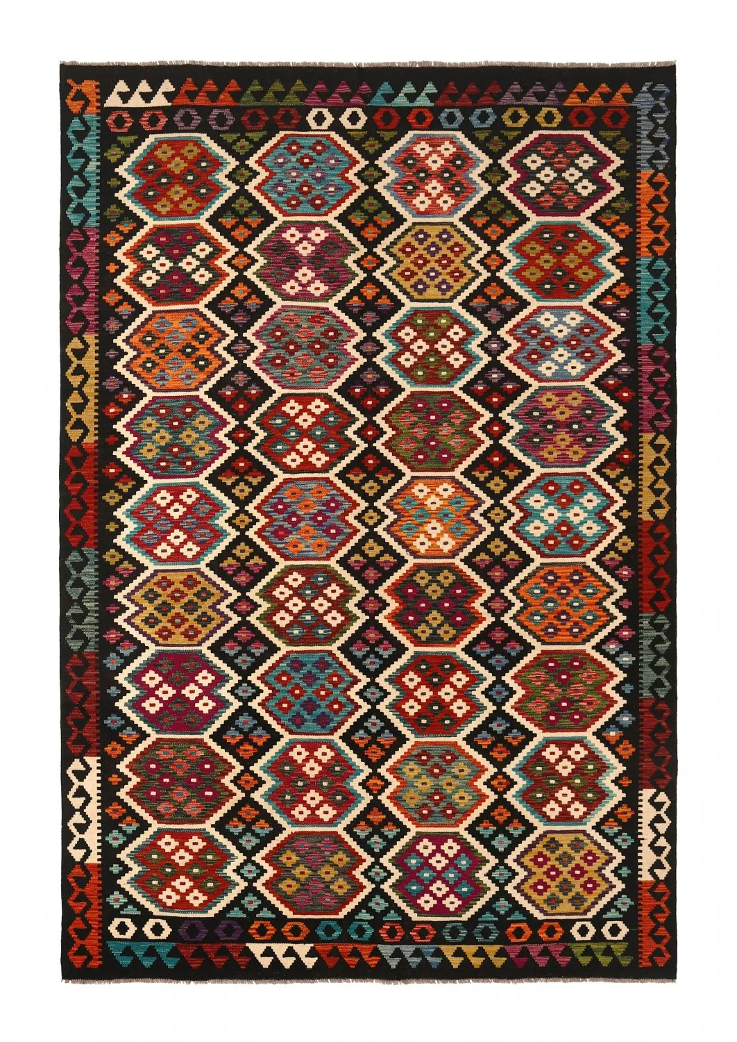 Orientalsk kelimteppe 297 198 cm