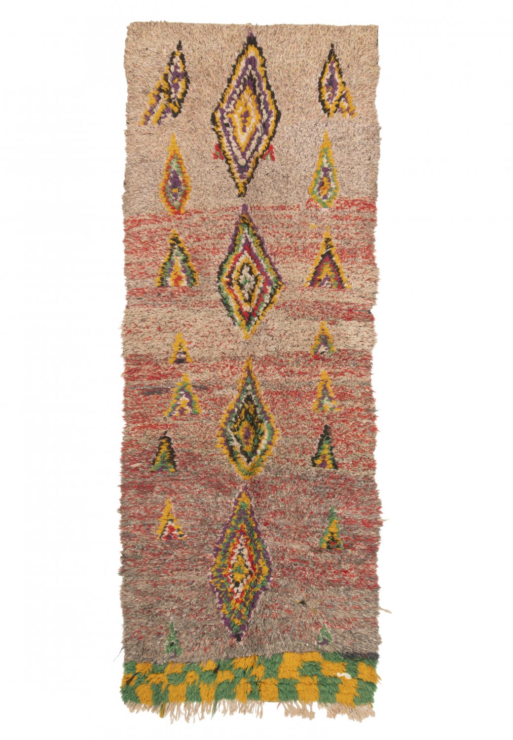 Marokkansk Boucherouite-teppe 230 x 80 cm