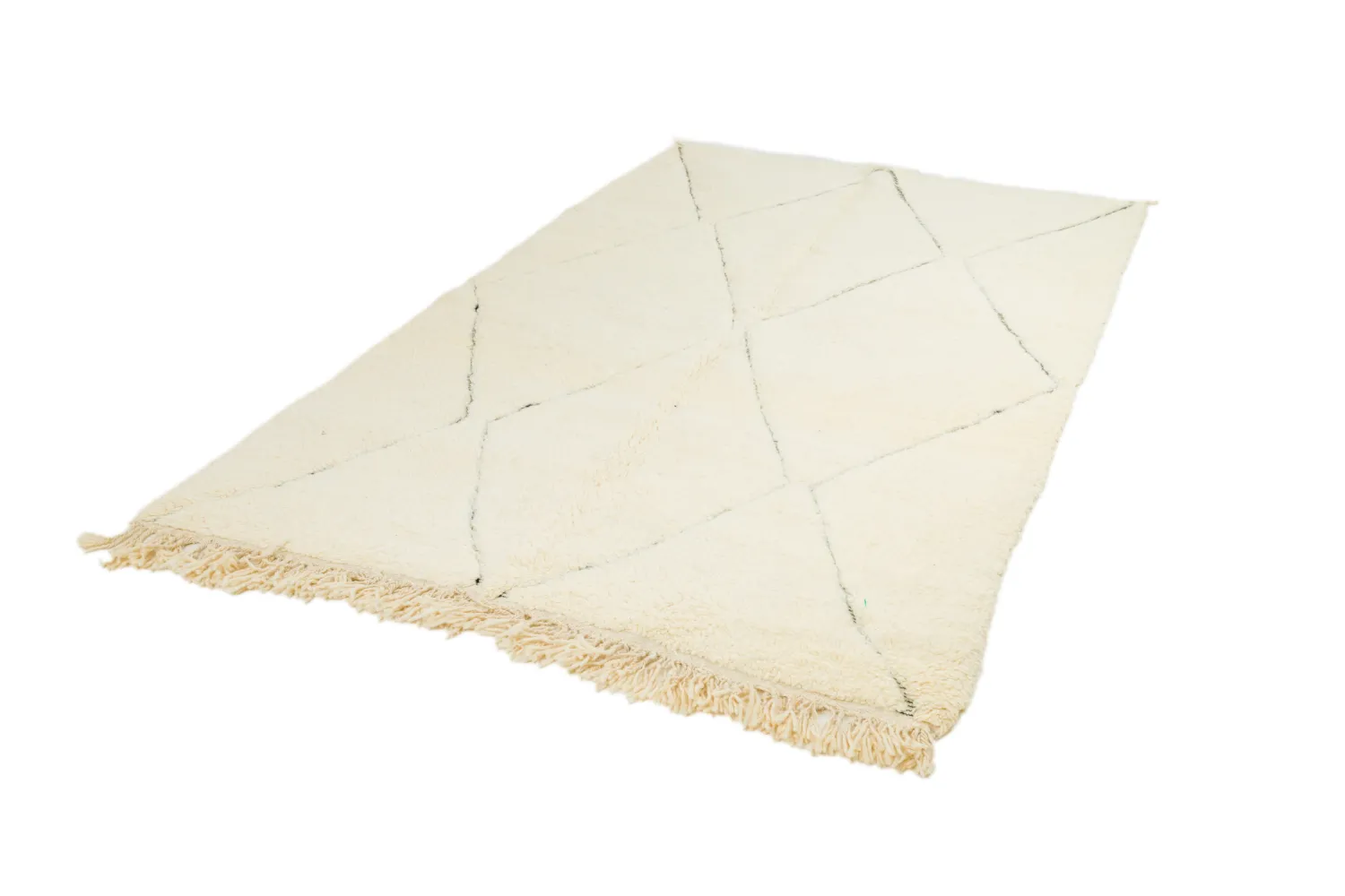 Kelim-teppe Marokkansk Beni Ourain 165 x 245 cm