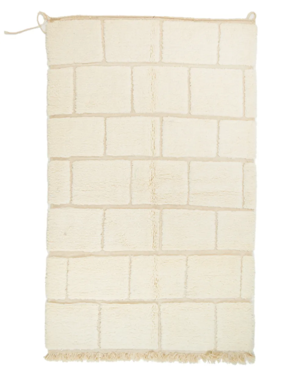 Kelim-teppe Marokkansk Beni Ourain 145 x 255 cm