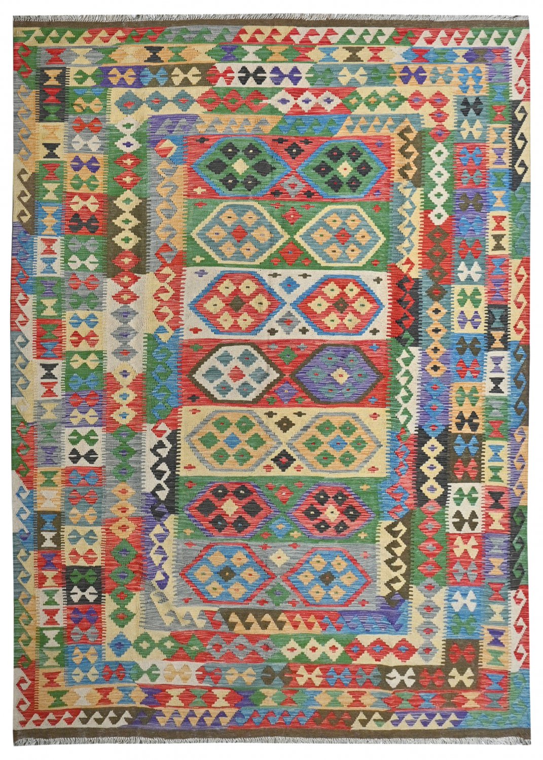 Kelim-teppe Afghansk 305 x 213 cm