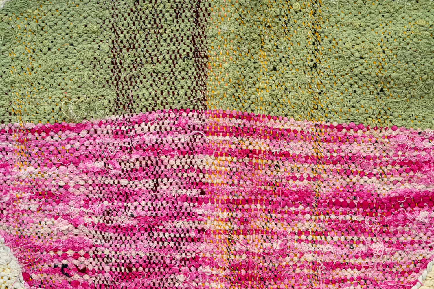 Marokkansk Boucherouite-teppe 145 x 255 cm