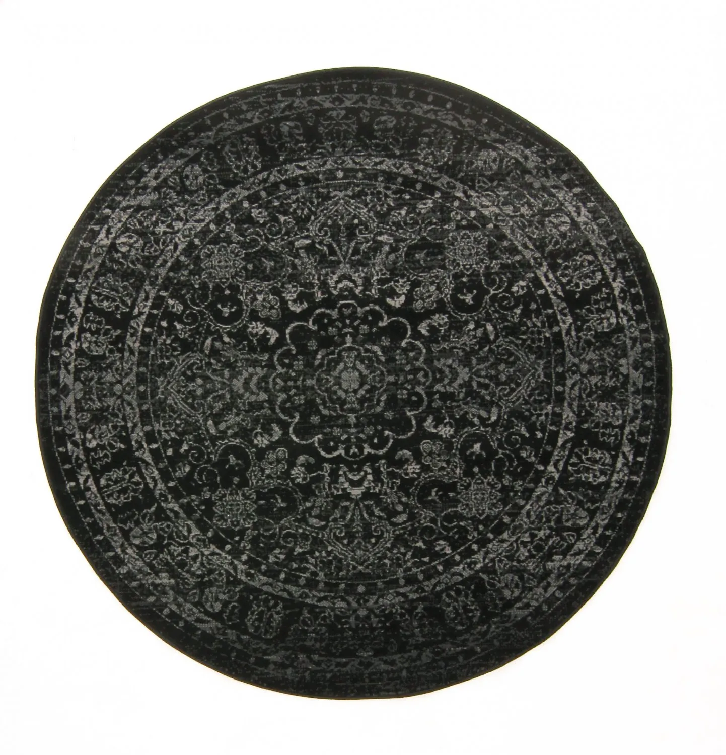 Rundt teppe - Peking Noble (sort)
