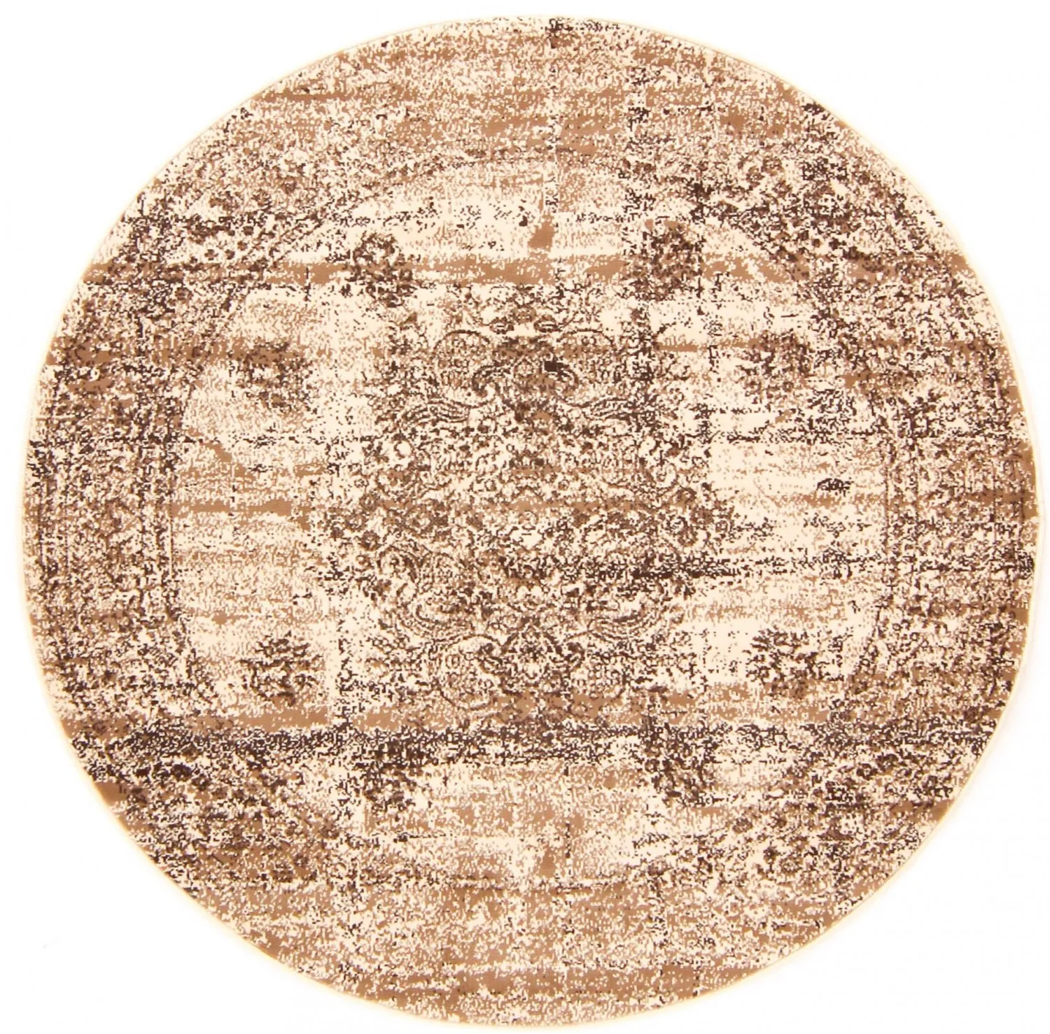 Rundt teppe - Peking Royal (hvit)