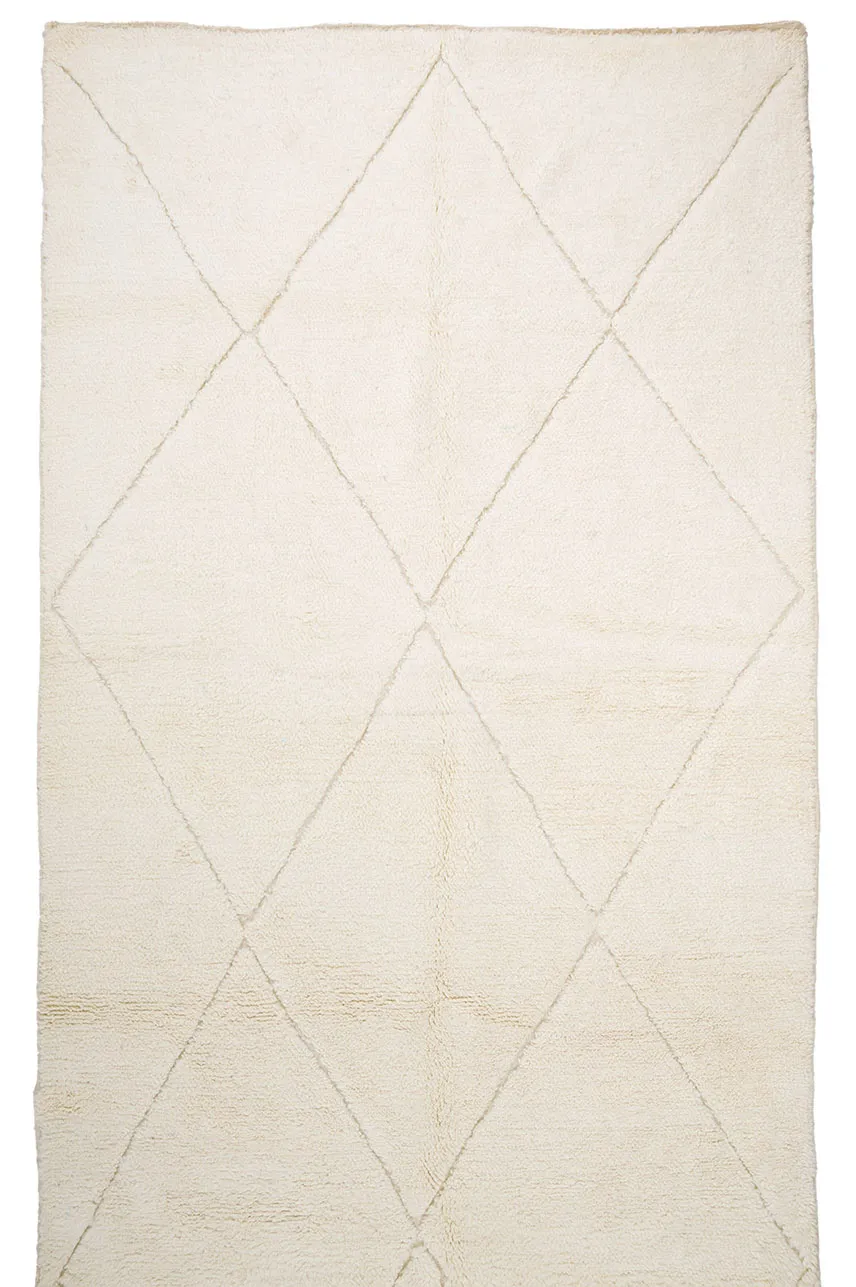 Kelim-teppe Marokkansk Beni Ourain 195 x 325 cm