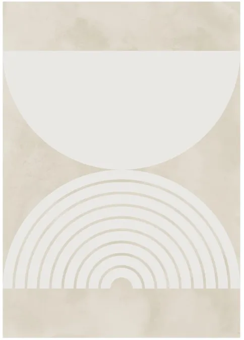 Wilton-teppe - Pau (beige/hvit)