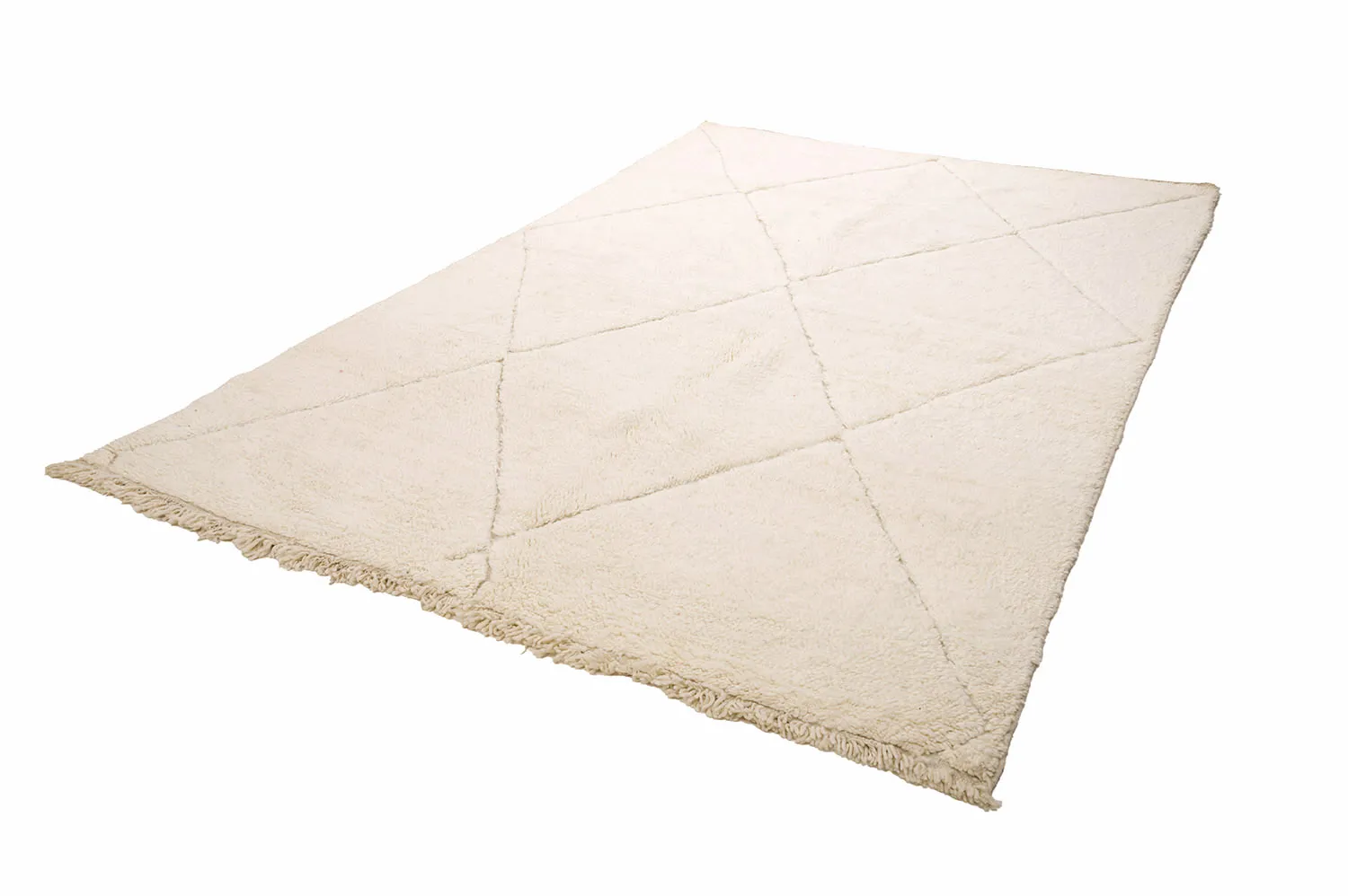 Kelim-teppe Marokkansk Beni Ourain 195 x 325 cm