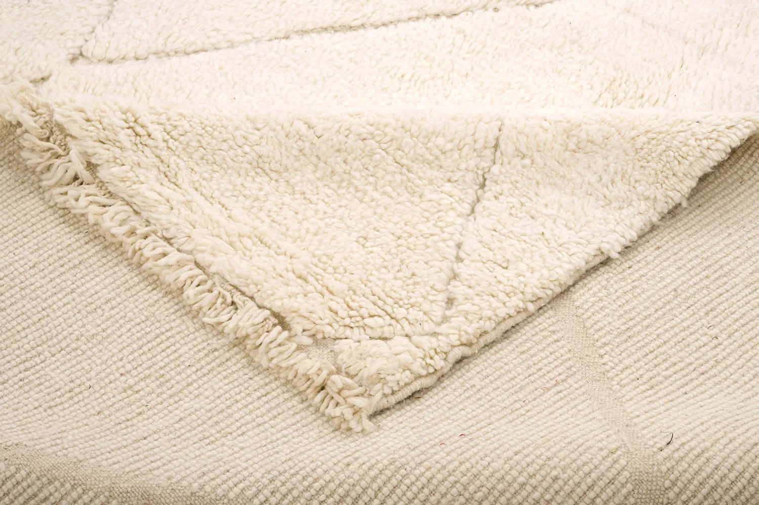 Kelim-teppe Marokkansk Beni Ourain 195 x 325 cm