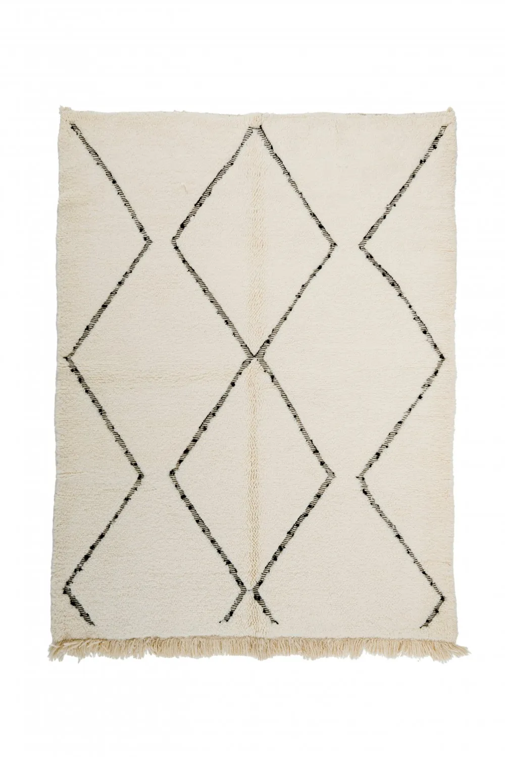 Kelim-teppe Marokkansk Beni Ourain 260 x 165 cm