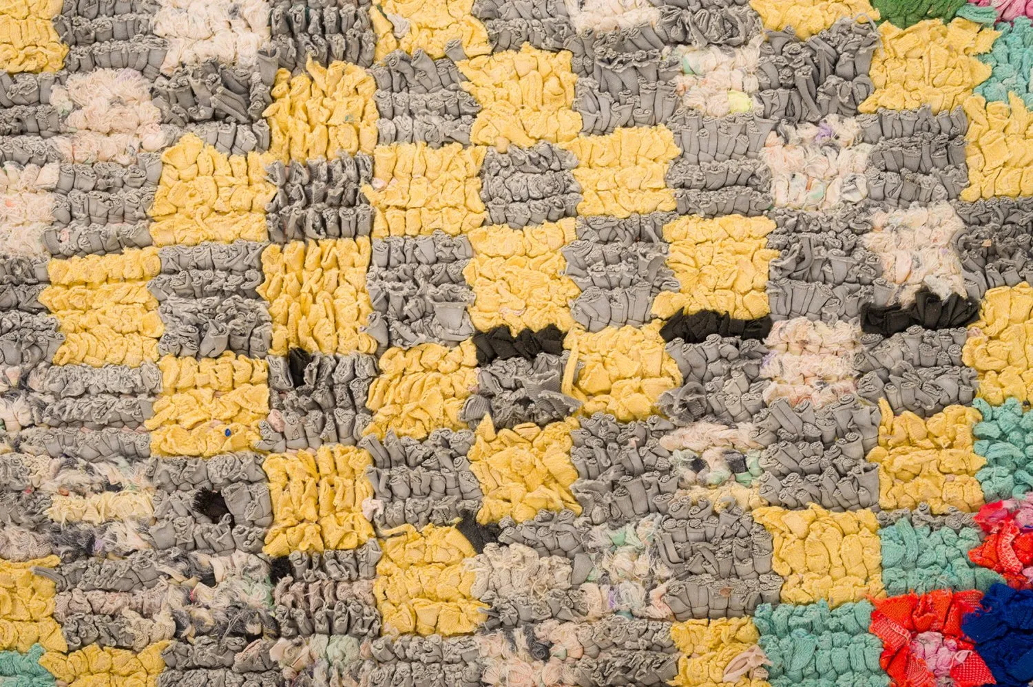Marokkansk Boucherouite-teppe 145 x 365 cm