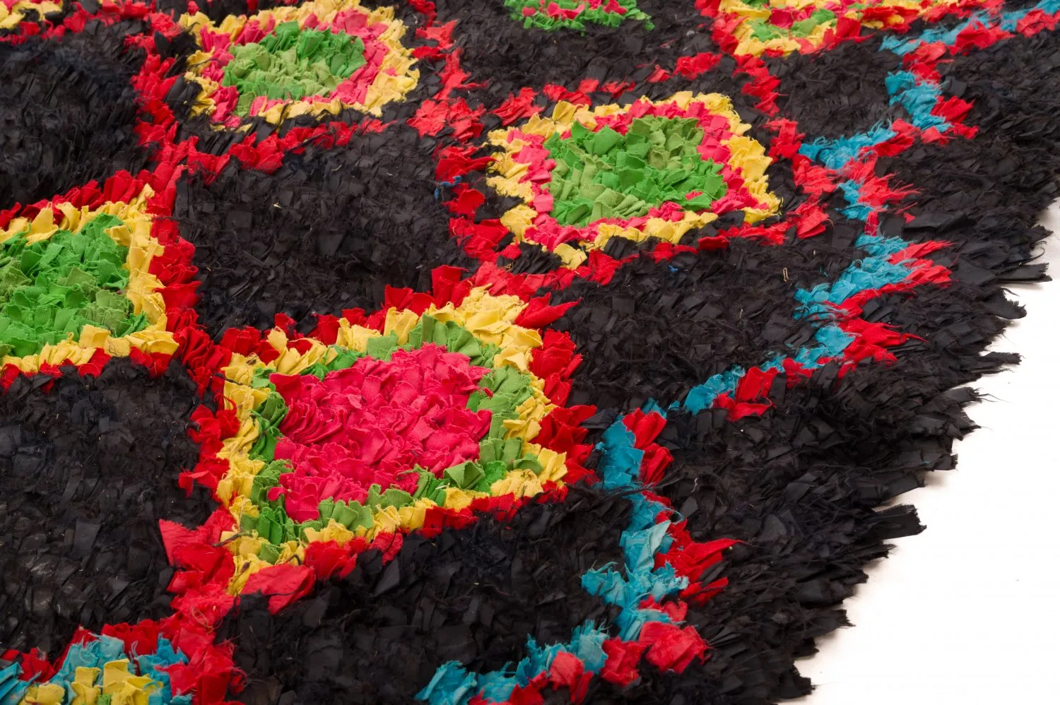 Marokkansk Boucherouite-teppe 120 x 285 cm