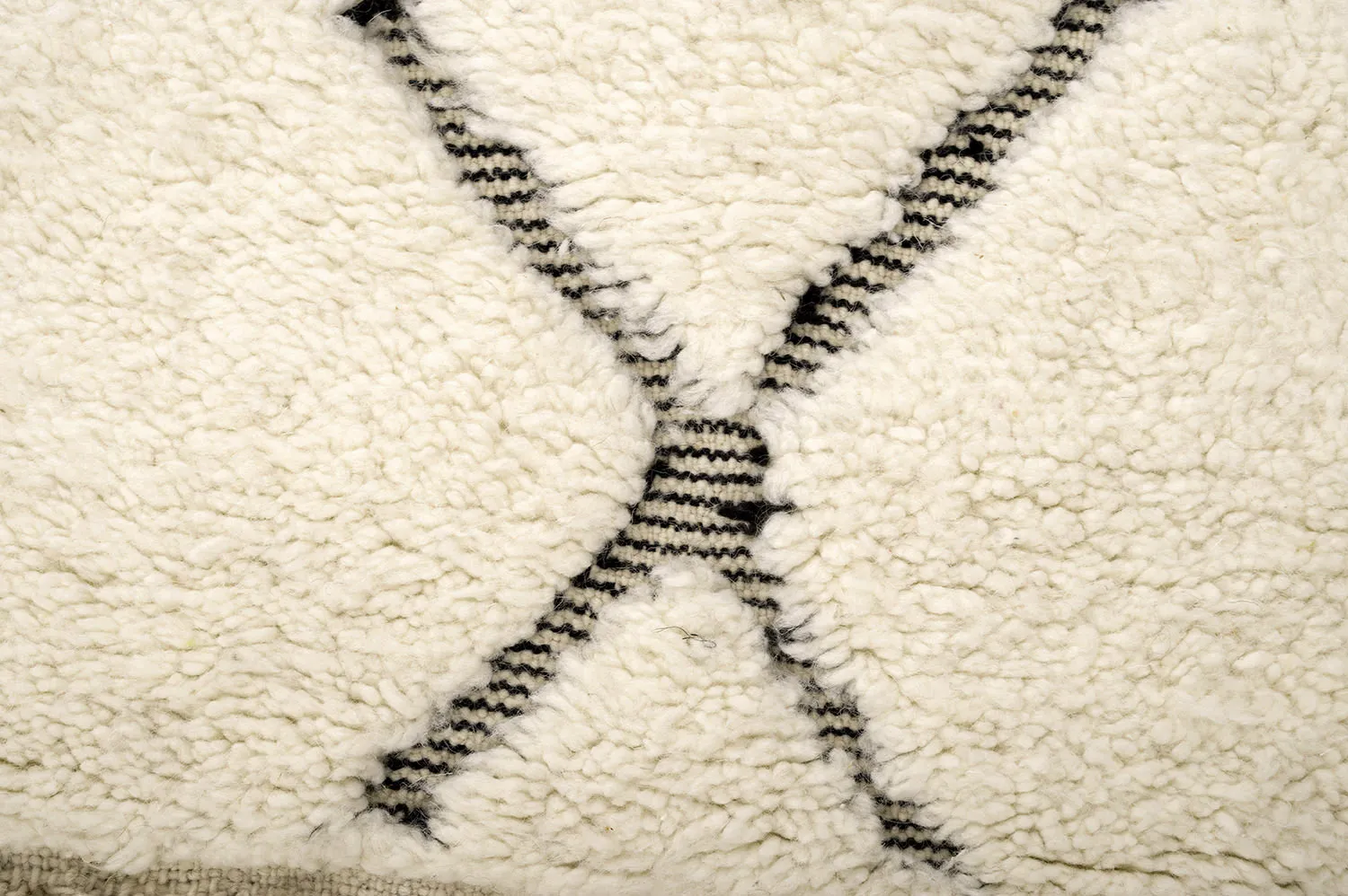 Kelim-teppe Marokkansk Beni Ourain 210 x 305 cm