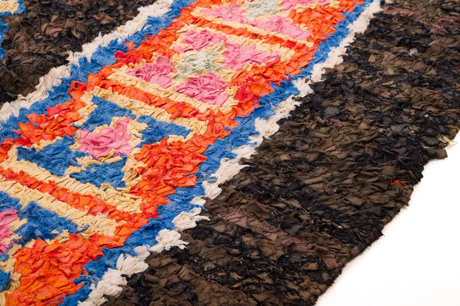 Marokkansk Boucherouite-teppe 160 x 310 cm