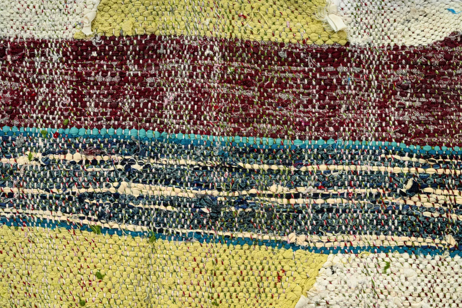 Marokkansk Boucherouite-teppe 130 x 245 cm