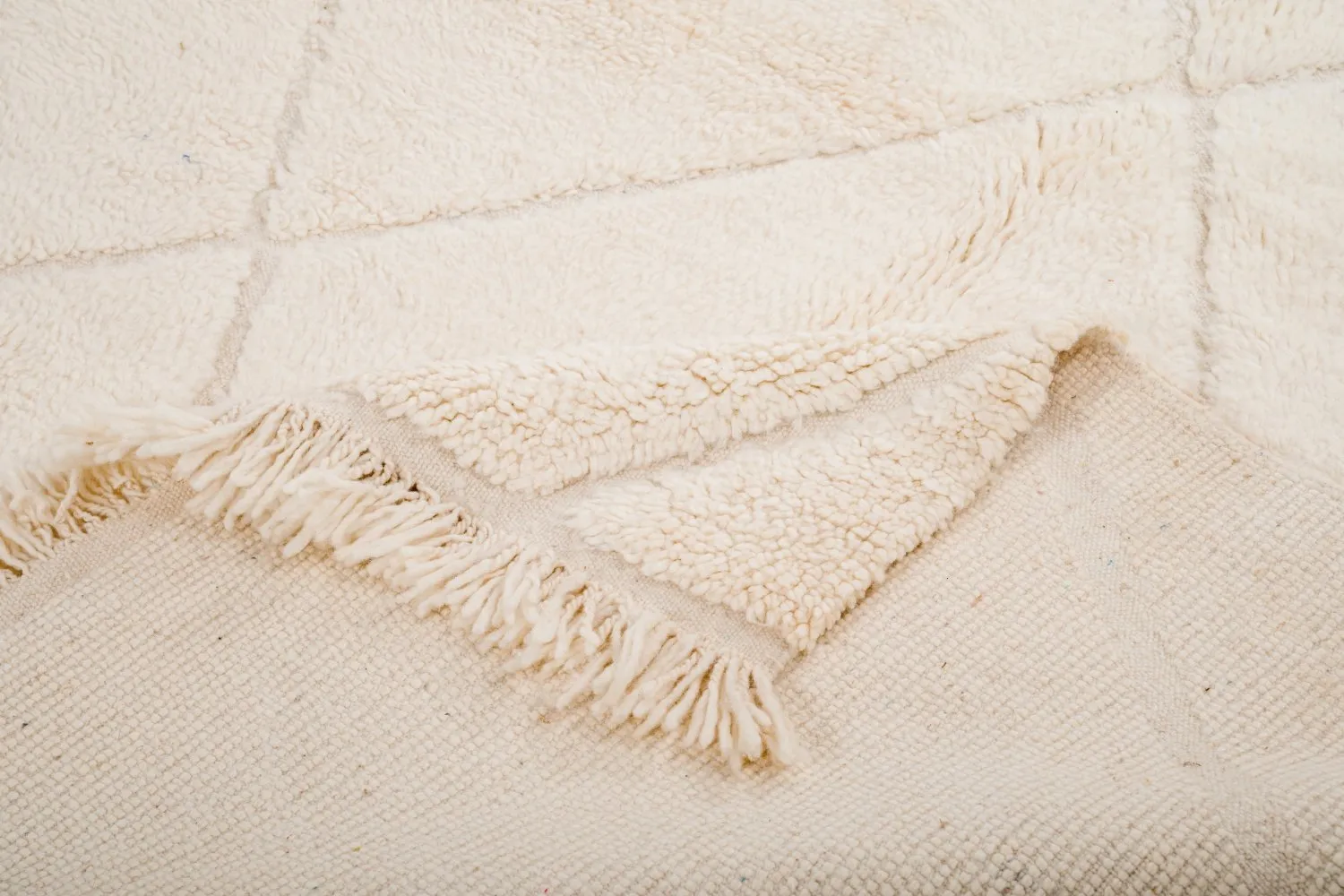 Kelim-teppe Marokkansk Beni Ourain 250 x 155 cm