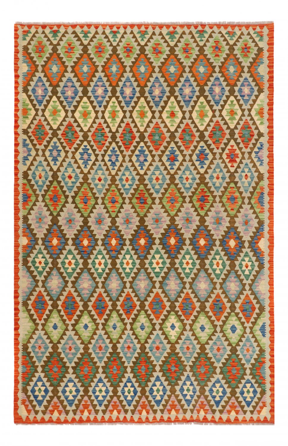Kelim-teppe Afghansk 307 x 199 cm